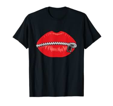 Amazon.com: Lip Zip | Zip Lips. T-Shirt : Clothing, Shoes